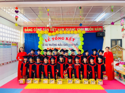 TRƯỜNG MẦM NON XƯƠNG HUÂN TỔ CHỨC LỄ TỔNG KẾT NĂM HỌC VÀ LỄ RA TRƯỜNG CHO CÁC CHÁU LỚP MẪU GIÁO 5 – 6 TUỔI NĂM HỌC 2024 - 2025