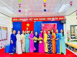 TRƯỜNG MẦM NON XƯƠNG HUÂN TỔ CHỨC HỘI NGHỊ VIÊN CHỨC - NGƯỜI LAO ĐỘNG NĂM HỌC 2025 - 2026 KẾT HỢP TOẠ ĐÀM KỶ NIỆM NGÀY 20-10