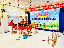 Hình ảnh NGÀY HỘI "BÉ VỚI TRÒ CHƠI DÂN GIAN" NĂM HỌC 2024 - 2025