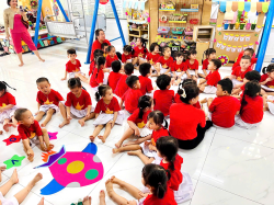 Hình ảnh NGÀY HỘI "BÉ VỚI TRÒ CHƠI DÂN GIAN" NĂM HỌC 2024 - 2025