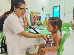 Hình ảnh TRƯỜNG MẦM NON XƯƠNG HUÂN TỔ CHỨC KHÁM SỨC KHOẺ ĐẦU NĂM CHO TRẺ - NĂM HỌC 2025 - 2026