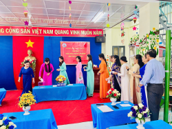 Hình ảnh TRƯỜNG MẦM NON XƯƠNG HUÂN TỔ CHỨC HỘI NGHỊ VIÊN CHỨC - NGƯỜI LAO ĐỘNG NĂM HỌC 2025 - 2026 KẾT HỢP TOẠ ĐÀM KỶ NIỆM NGÀY 20-10