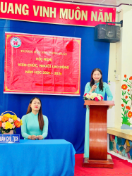 Hình ảnh TRƯỜNG MẦM NON XƯƠNG HUÂN TỔ CHỨC HỘI NGHỊ VIÊN CHỨC - NGƯỜI LAO ĐỘNG NĂM HỌC 2025 - 2026 KẾT HỢP TOẠ ĐÀM KỶ NIỆM NGÀY 20-10