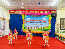 Hình ảnh TRƯỜNG MẦM NON XƯƠNG HUÂN TỔ CHỨC  HỘI THI “HỘI KHỎE MĂNG NON” NĂM HỌC 2025 - 2026
