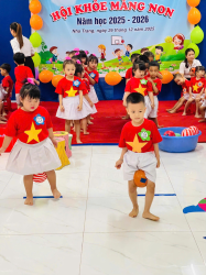 Hình ảnh TRƯỜNG MẦM NON XƯƠNG HUÂN TỔ CHỨC  HỘI THI “HỘI KHỎE MĂNG NON” NĂM HỌC 2025 - 2026