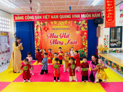 Hình ảnh TRƯỜNG MẦM NON XƯƠNG HUÂN TỔ CHỨC  LỄ HỘI “MÚA HÁT MỪNG XUÂN” NĂM HỌC 2025 – 2026