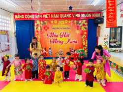 Hình ảnh TRƯỜNG MẦM NON XƯƠNG HUÂN TỔ CHỨC  LỄ HỘI “MÚA HÁT MỪNG XUÂN” NĂM HỌC 2025 – 2026
