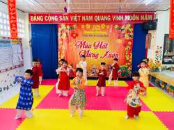 Hình ảnh TRƯỜNG MẦM NON XƯƠNG HUÂN TỔ CHỨC  LỄ HỘI “MÚA HÁT MỪNG XUÂN” NĂM HỌC 2025 – 2026