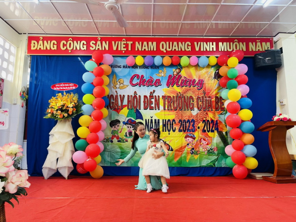 TRƯỜNG MẦM NON XƯƠNG HUÂN TỔ CHỨC  “ MỪNG NGÀY HỘI ĐẾN TRƯỜNG CỦA BÉ” NĂM HỌC 2023 - 2024 