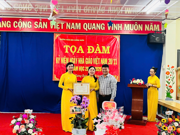 TRƯỜNG MẦM NON XƯƠNG HUÂN TỔ CHỨC TỌA ĐÀM KỈ NIỆM NGÀY NGVN 20/11 NĂM HỌC 2024 – 2025