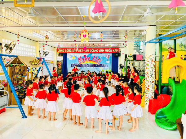 TRƯỜNG MẦM NON XƯƠNG HUÂN TỔ CHỨC  “BÉ VỚI NGÀY HỘI DÂN GIAN” NĂM HỌC 2024 - 2025