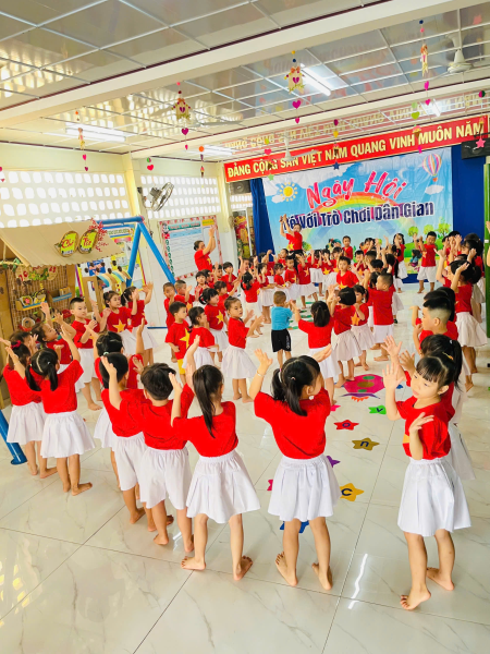 TRƯỜNG MẦM NON XƯƠNG HUÂN TỔ CHỨC  “BÉ VỚI NGÀY HỘI DÂN GIAN” NĂM HỌC 2024 - 2025