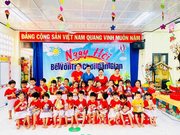 TRƯỜNG MẦM NON XƯƠNG HUÂN TỔ CHỨC  “BÉ VỚI NGÀY HỘI DÂN GIAN” NĂM HỌC 2024 - 2025