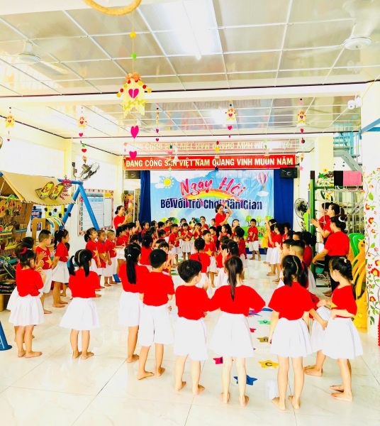 TRƯỜNG MẦM NON XƯƠNG HUÂN TỔ CHỨC  “BÉ VỚI NGÀY HỘI DÂN GIAN” NĂM HỌC 2024 - 2025