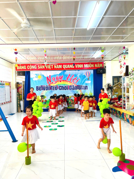 TRƯỜNG MẦM NON XƯƠNG HUÂN TỔ CHỨC  “BÉ VỚI NGÀY HỘI DÂN GIAN” NĂM HỌC 2024 - 2025