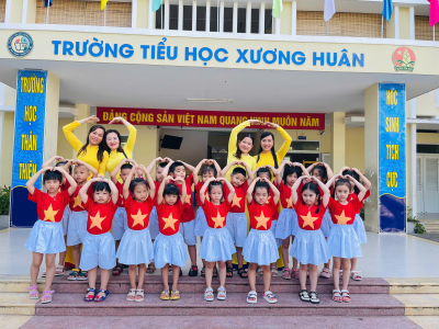 TRƯỜNG MẦM NON XƯƠNG HUÂN TỔ CHỨC CHO CHÁU  MG 5 – 6 TUỔI THAM QUAN TRƯỜNG TIỂU HỌC XƯƠNG HUÂN  NĂM HỌC 2024 – 2025