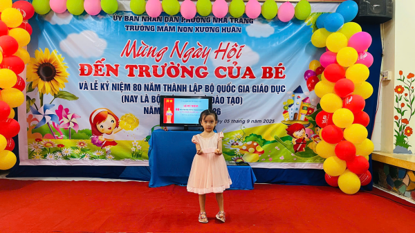 TRƯỜNG MẦM NON XƯƠNG HUÂN TỔ CHỨC  “NGÀY HỘI ĐẾN TRƯỜNG CỦA BÉ VÀ KỶ NIỆM 80 NĂM TRUYỀN THỐNG NGÀNH GIÁO DỤC”  NĂM HỌC 2025 - 2026