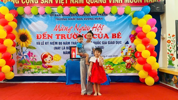 TRƯỜNG MẦM NON XƯƠNG HUÂN TỔ CHỨC  “NGÀY HỘI ĐẾN TRƯỜNG CỦA BÉ VÀ KỶ NIỆM 80 NĂM TRUYỀN THỐNG NGÀNH GIÁO DỤC”  NĂM HỌC 2025 - 2026