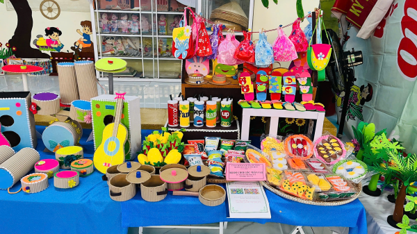 TRƯỜNG MẦM NON XƯƠNG HUÂN TỔ CHỨC HỘI THI LÀM ĐỒ DÙNG ĐỒ CHƠI TỰ TẠO  NĂM HỌC 2025 – 2026