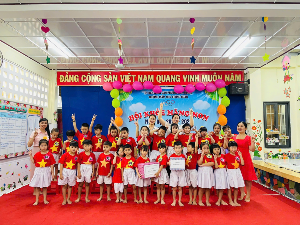 TRƯỜNG MẦM NON XƯƠNG HUÂN TỔ CHỨC  HỘI THI “HỘI KHỎE MĂNG NON” NĂM HỌC 2025 - 2026